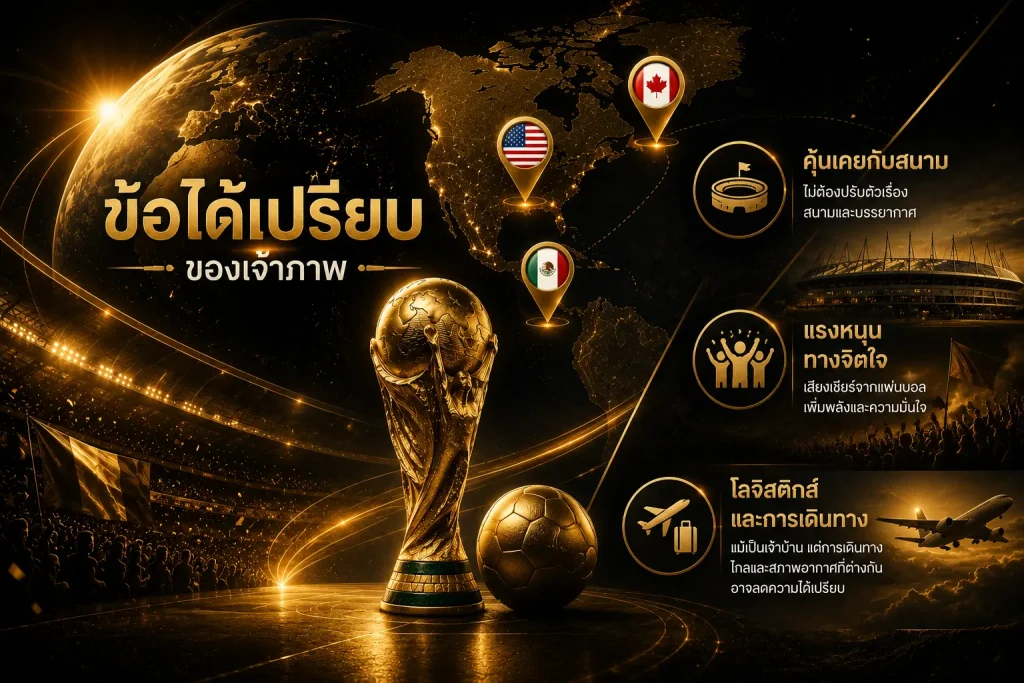 ความได้เปรียบเจ้าภาพ บอลโลก 2026