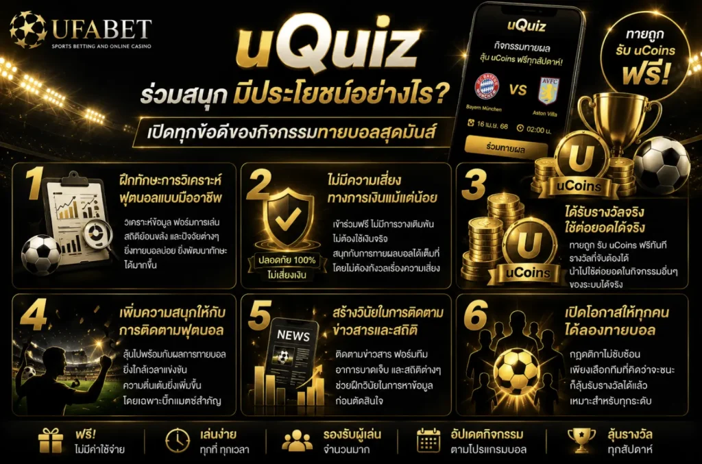 รูป ประโยชน์ของ uQuiz
