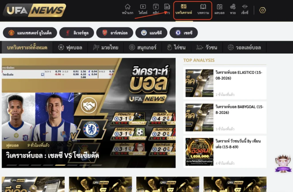 รูป ตัวอย่าง บทวิเคราะห์ / บทความ
