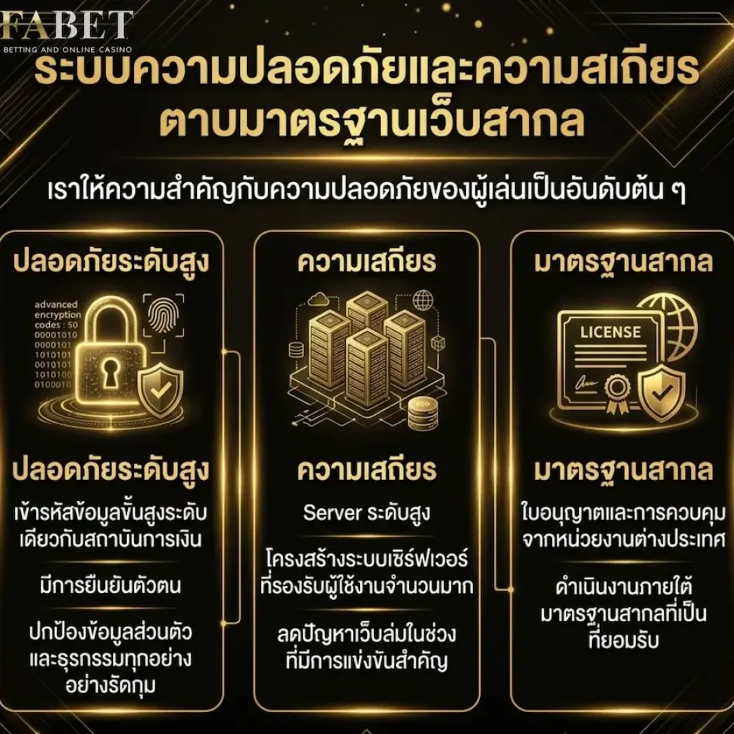 ระบบความปลอดภัยและความเสถียร